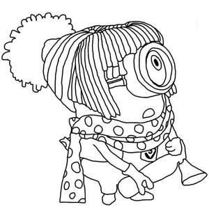 Minionki kolorowanki